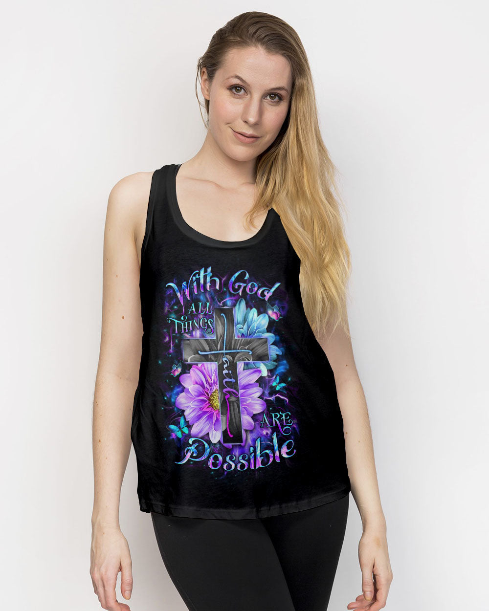 With God All Things Are Possible Women's All Over Print Shirt - Yhdu1010233