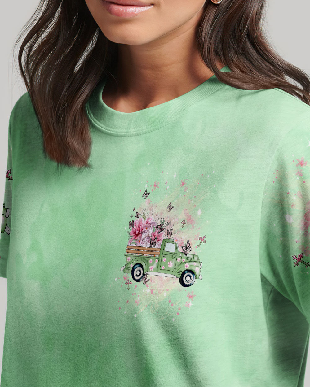 Jesus Take The Wheel Women's All Over Print Shirt - Yhdu1011232