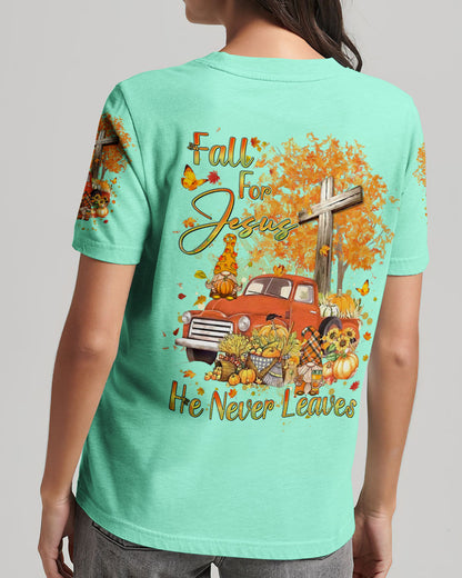 Fall For Jesus He Never Leaves Women's All Over Print Shirt - Yhdu1310234