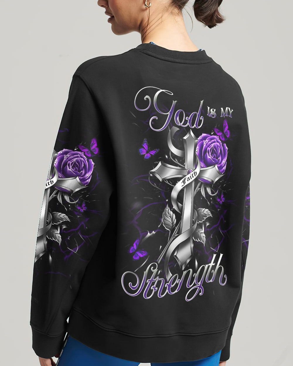 God Is My Strength Women's All Over Print Shirt - Yhdu1409232