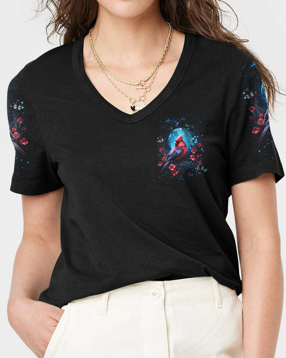 When Cardinals Appear Angels Are Near Women's All Over Print Shirt - Yhdu1512234