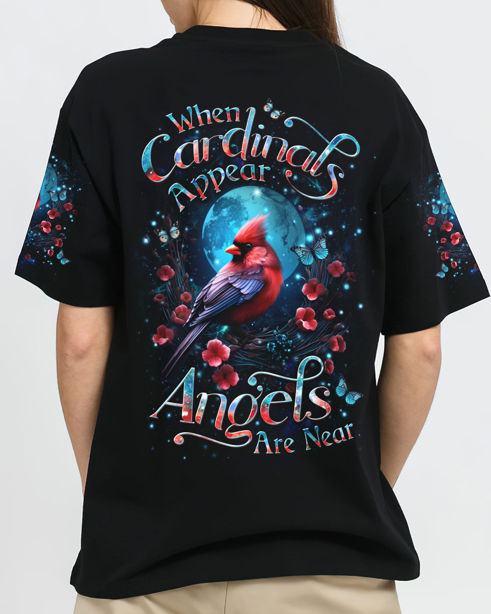 When Cardinals Appear Angels Are Near Women's All Over Print Shirt - Yhdu1512234