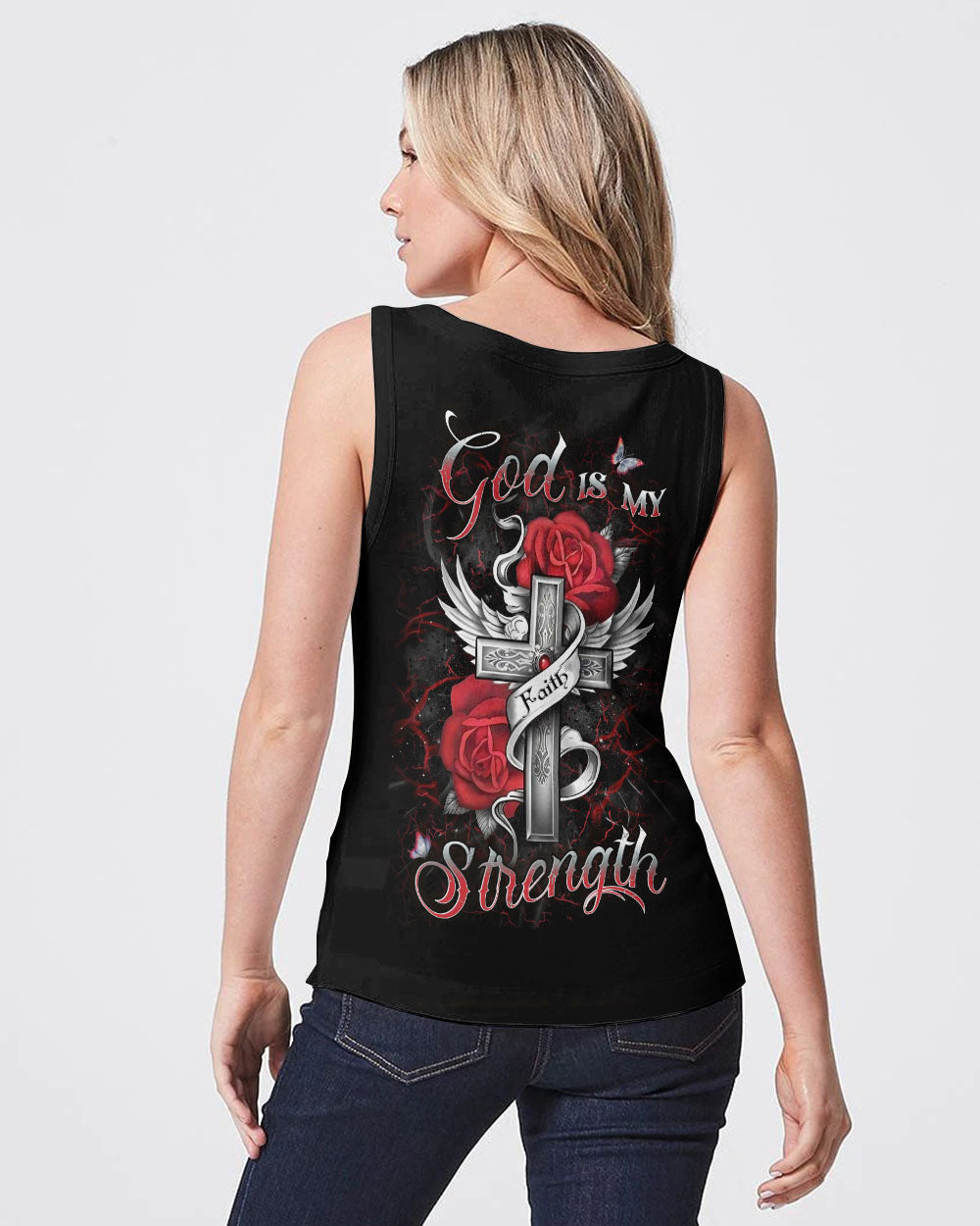 God Is My Strength Women's All Over Print Shirt - Yhdu2009232