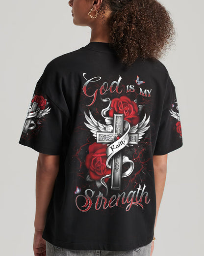 God Is My Strength Women's All Over Print Shirt - Yhdu2009232