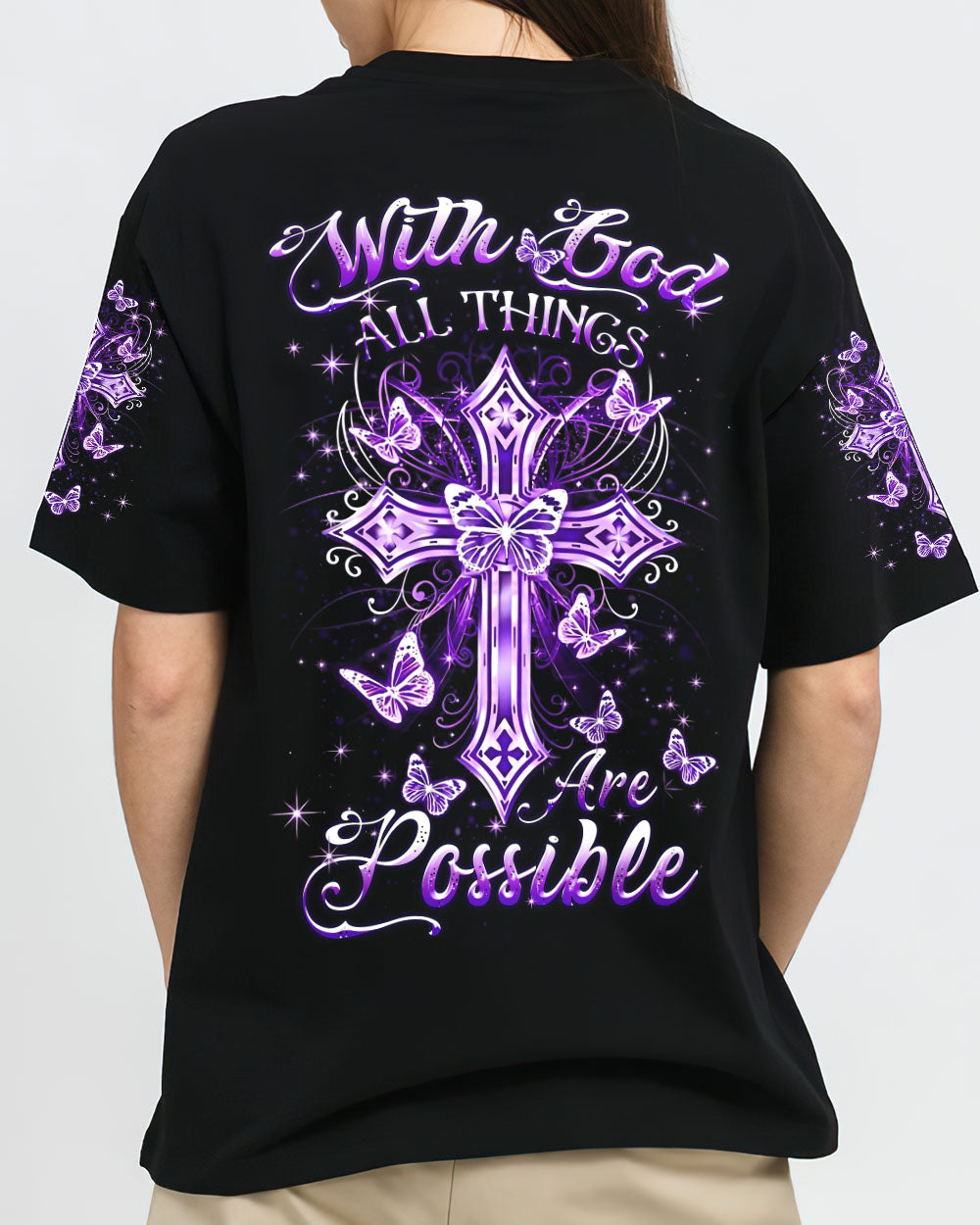 With God All Things Are Possible Women's All Over Print Shirt - Yhdu2109233