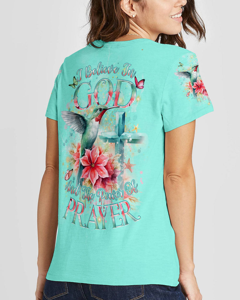 I Believe In God Women's All Over Print Shirt - Yhdu211232