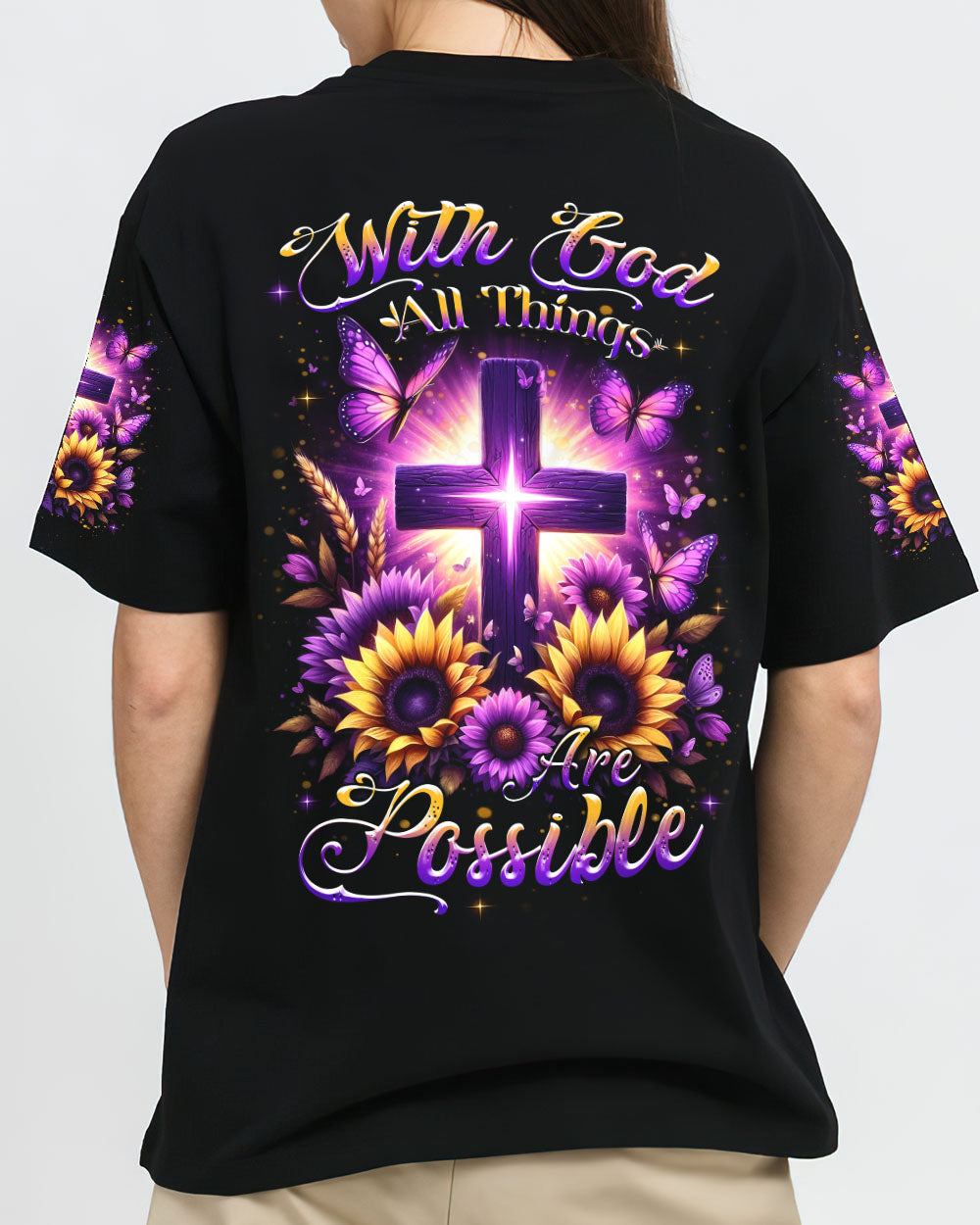 With God All Things Are Possible Women's All Over Print Shirt - Yhdu2712233