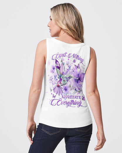 Expect Nothing Appreciate Everything Women's All Over Print Shirt - Yhhg0308235