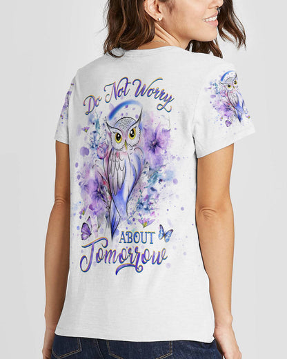 Do Not Worry About Tomorrow Owl Women's All Over Print Shirt - Yhhg0408232