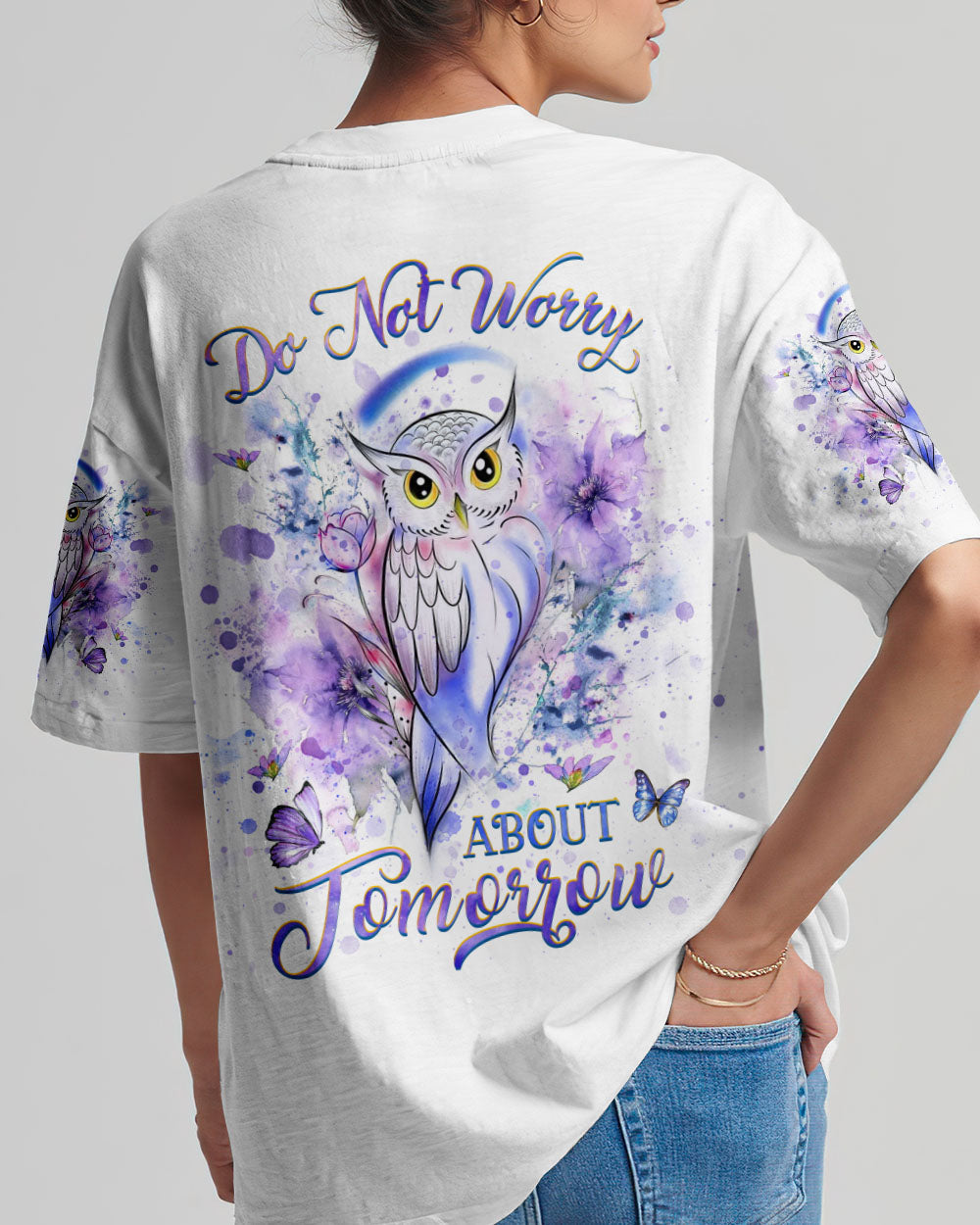 Do Not Worry About Tomorrow Owl Women's All Over Print Shirt - Yhhg0408232