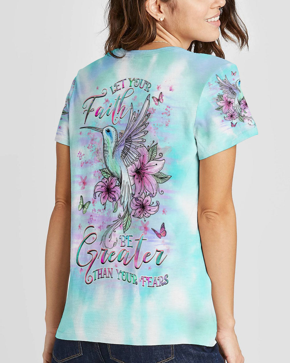 Let Your Faith Be Greater Than Your Fear Women's All Over Print Shirt - Yhhg0410233