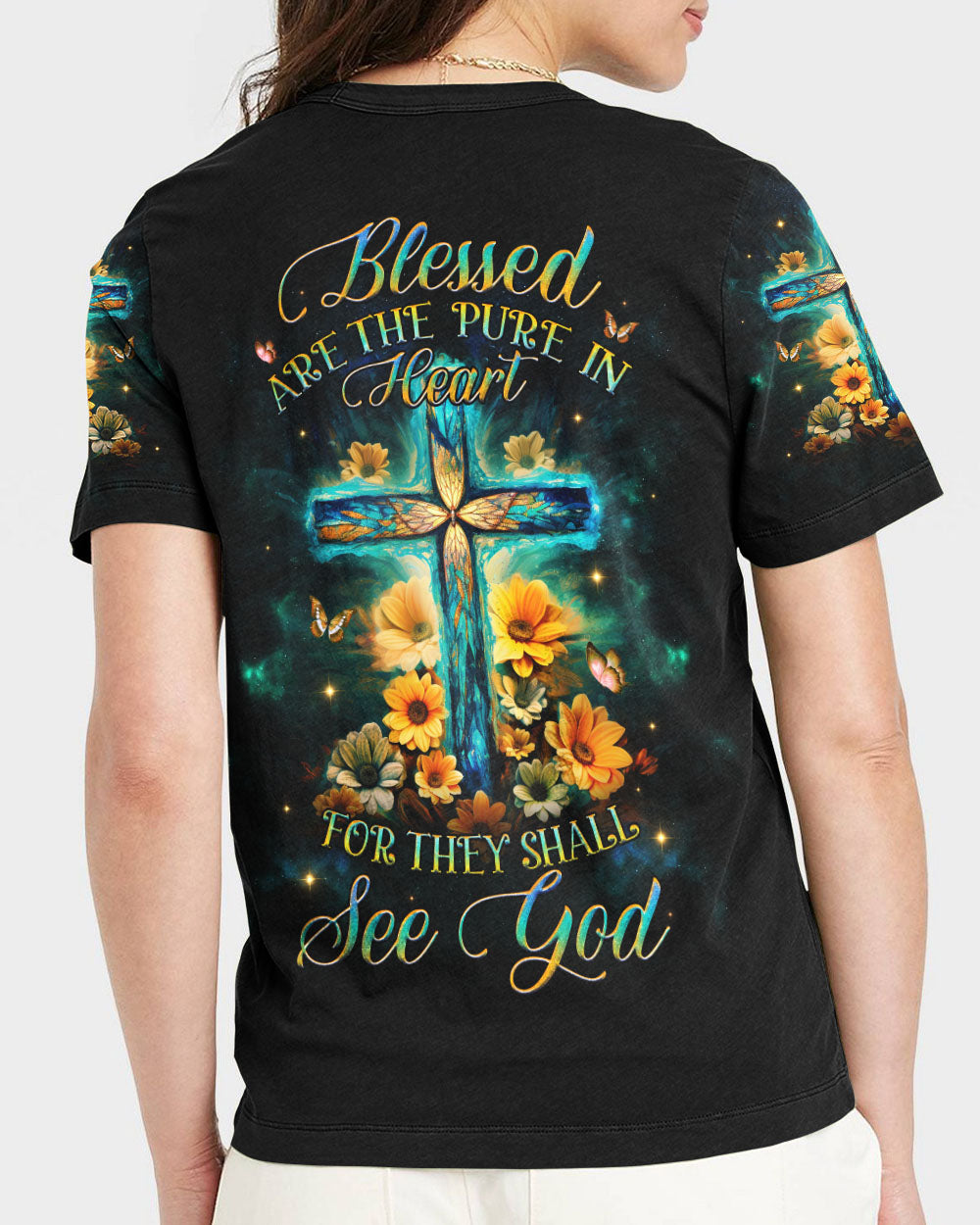 Blessed Are The Pure In Heart Women's All Over Print Shirt - Yhhg0510234