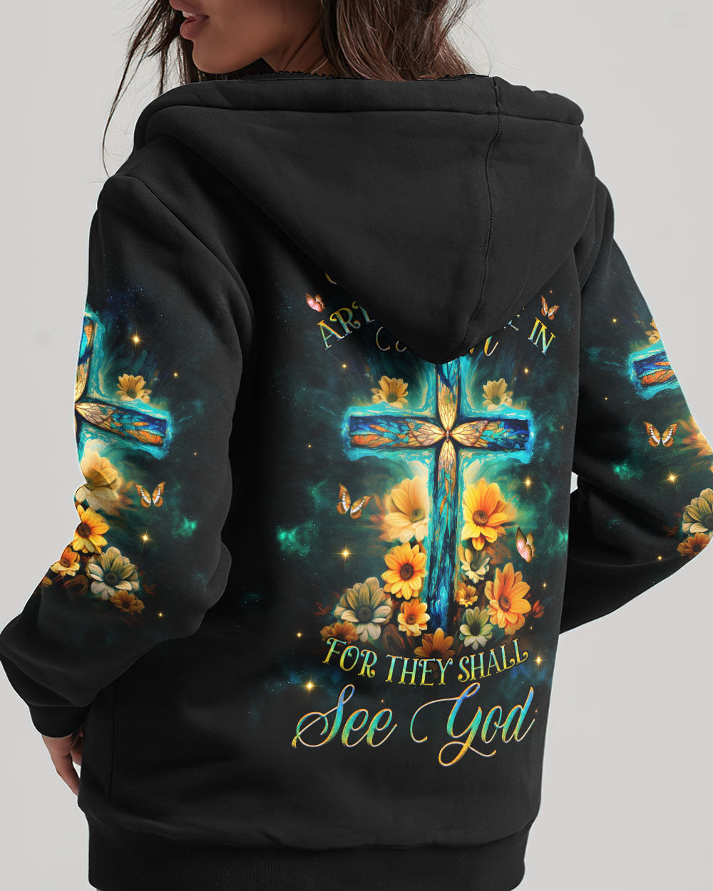 Blessed Are The Pure In Heart Women's All Over Print Shirt - Yhhg0510234