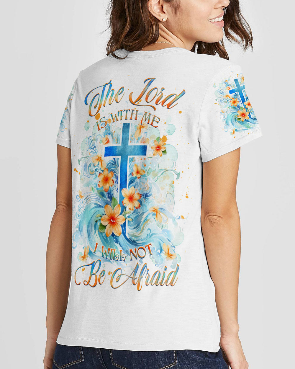 The Lord Is With Me Women's All Over Print Shirt - Yhhg0610233