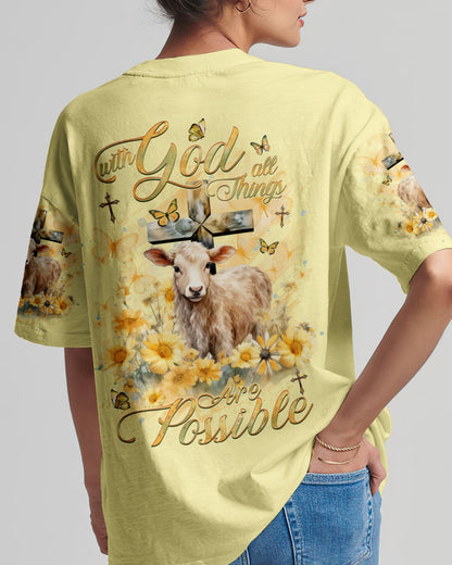 With God All Things Are Possible Women's All Over Print Shirt - Yhhg0910232