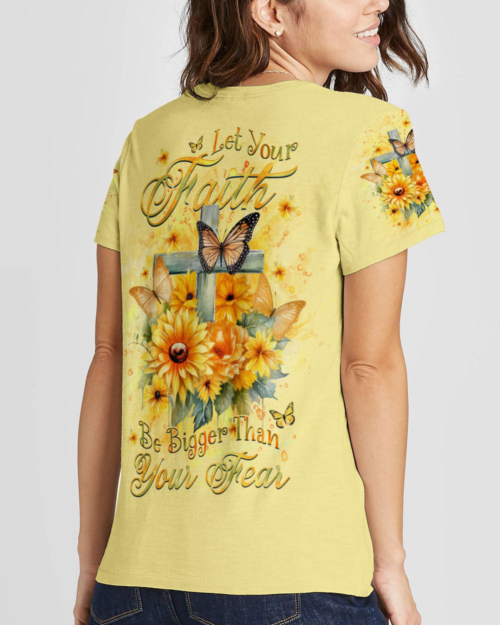 Let Your Faith Be Bigger Than Your Fear Women's All Over Print Shirt - Yhhg1010233