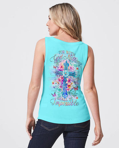 For With God Nothing Shall Be Impossible Women's All Over Print Shirt - Yhhg2909231