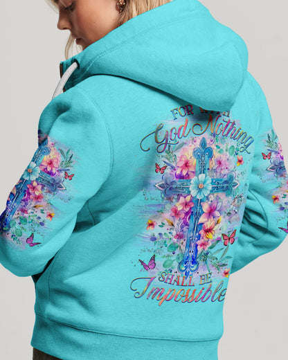 For With God Nothing Shall Be Impossible Women's All Over Print Shirt - Yhhg2909231