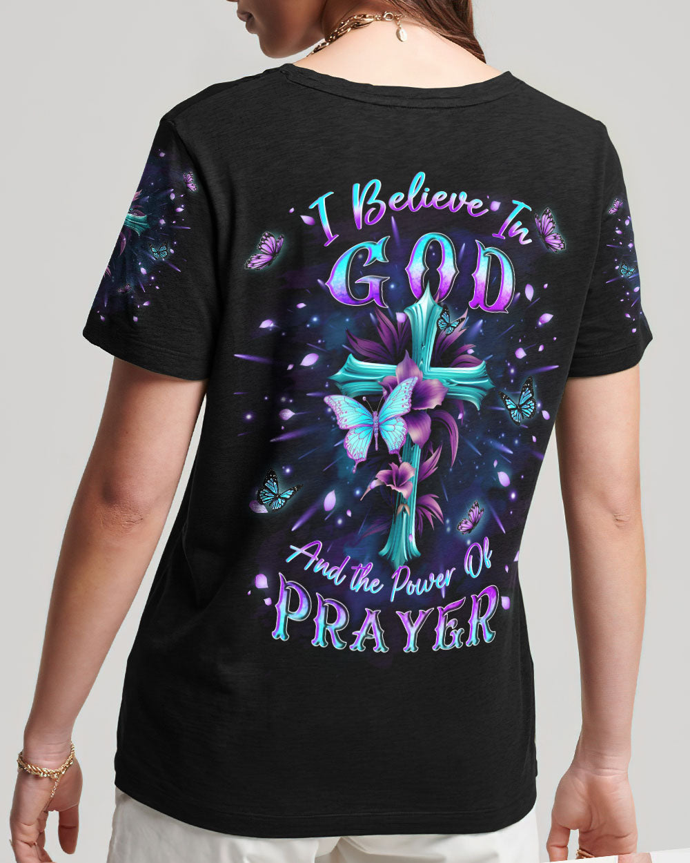 I Believe In God Women's All Over Print Shirt - Yhkd0311232