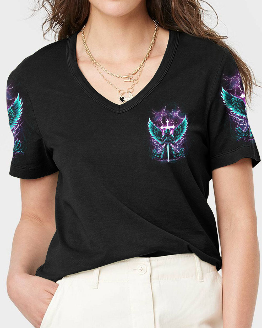 I Am The Storm Cross Women's All Over Print Shirt - Yhkd0512232