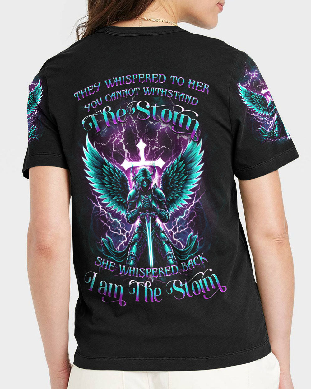 I Am The Storm Cross Women's All Over Print Shirt - Yhkd0512232