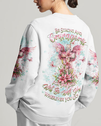 Be Strong And Courageous Women's All Over Print Shirt - Yhkd0703241