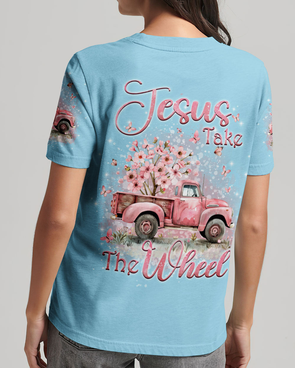 Jesus Take The Wheel Women's All Over Print Shirt - Yhkd0803244