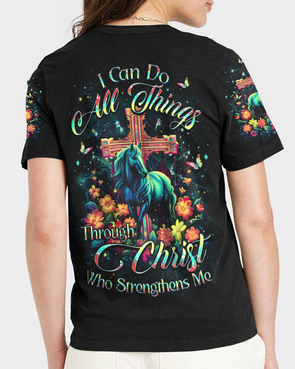 I Can Do All Things Horse Women's All Over Print Shirt - Yhkd0812231