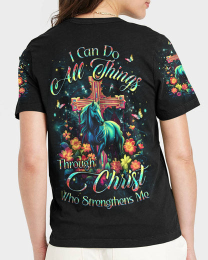 I Can Do All Things Horse Women's All Over Print Shirt - Yhkd0812231