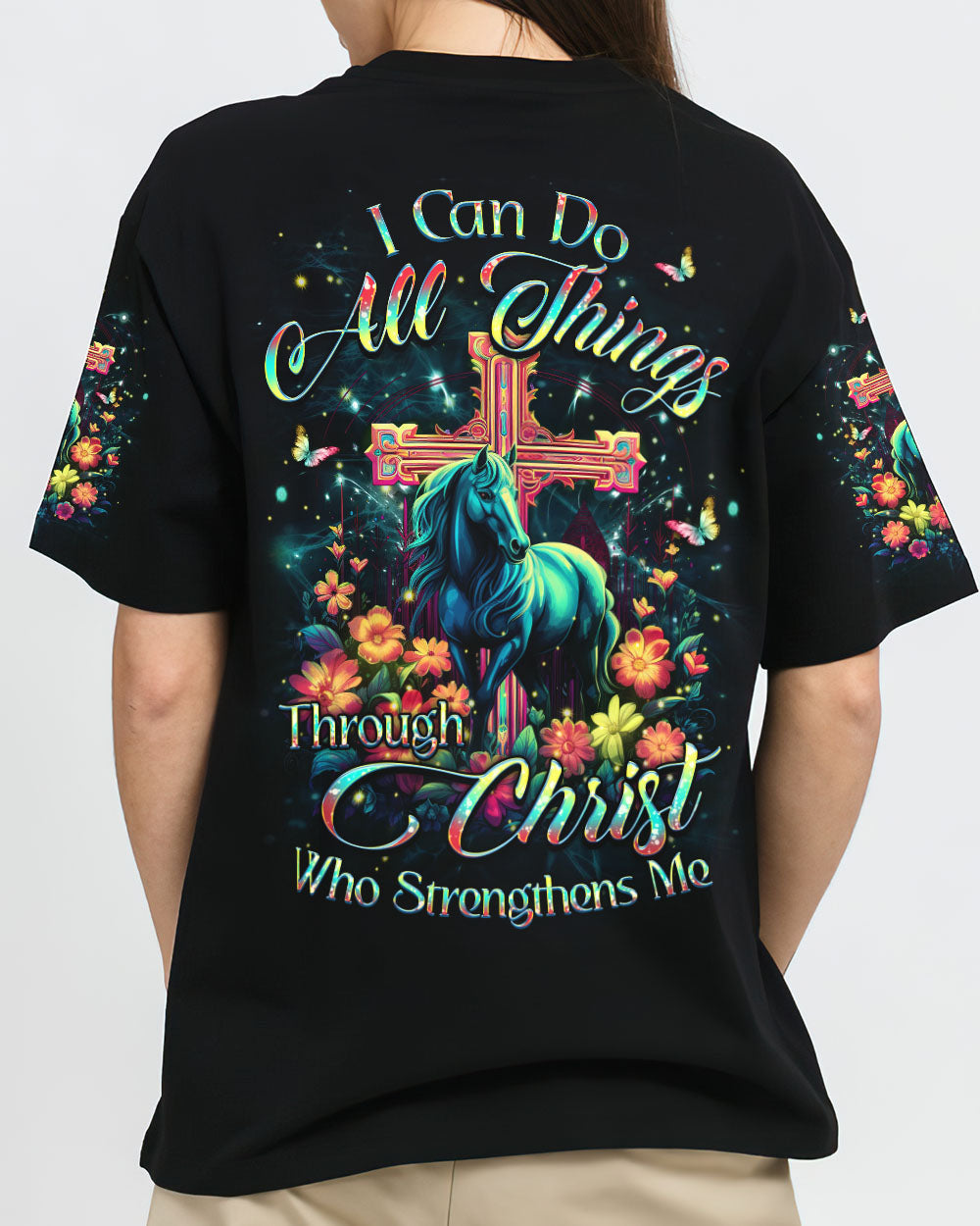 I Can Do All Things Horse Women's All Over Print Shirt - Yhkd0812231