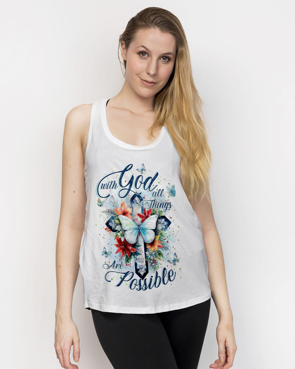 With God All Things Are Possible Women's All Over Print Shirt - Yhkd0911232