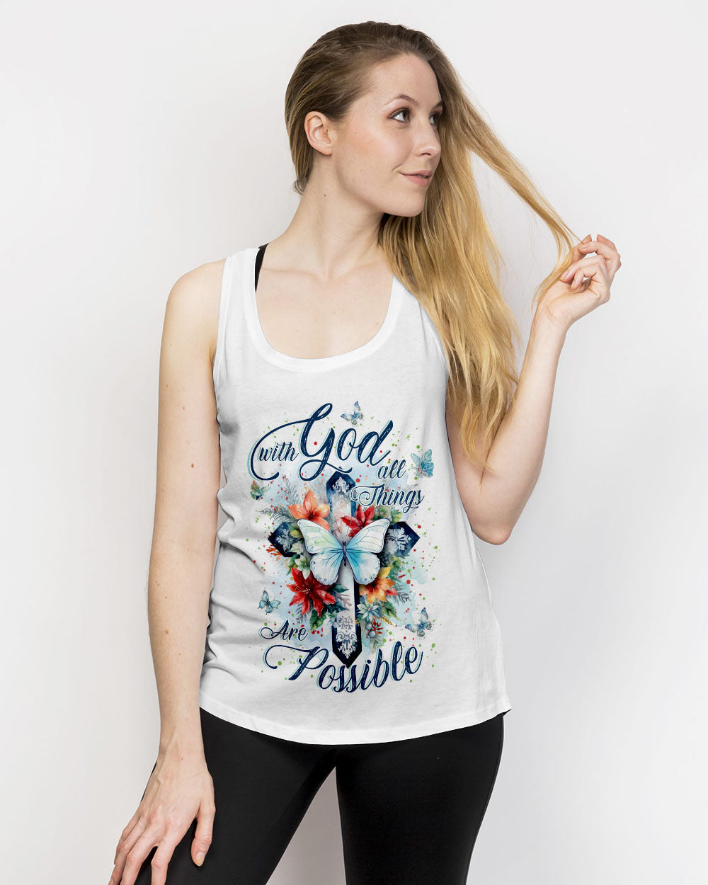 With God All Things Are Possible Women's All Over Print Shirt - Yhkd0911232