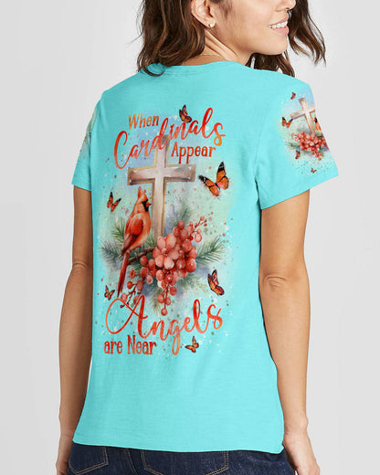 When Cardinals Appear Angels Are Near Women's All Over Print Shirt - Yhkd111231