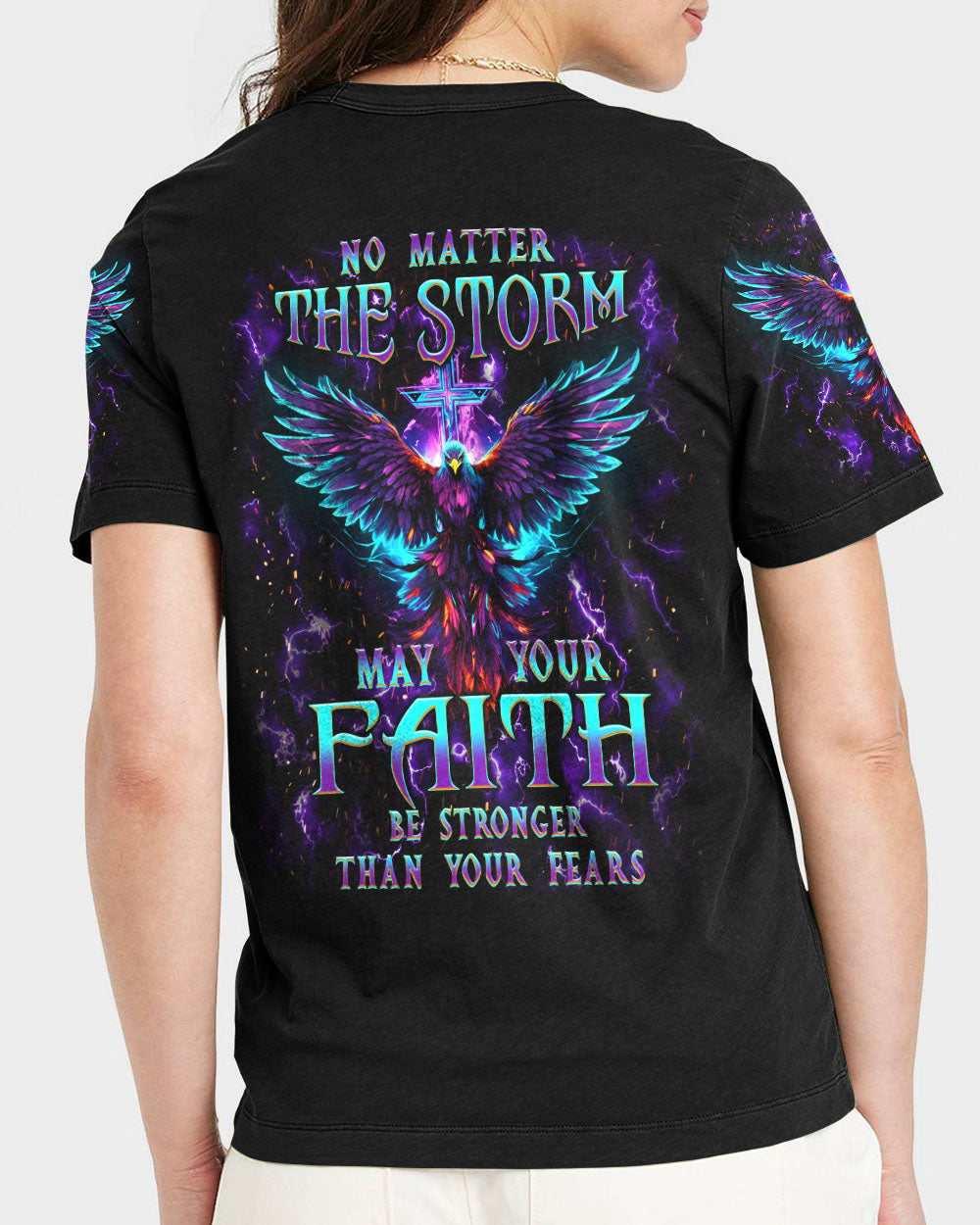 No Matter The Storm Women's All Over Print Shirt - Yhkd1311232