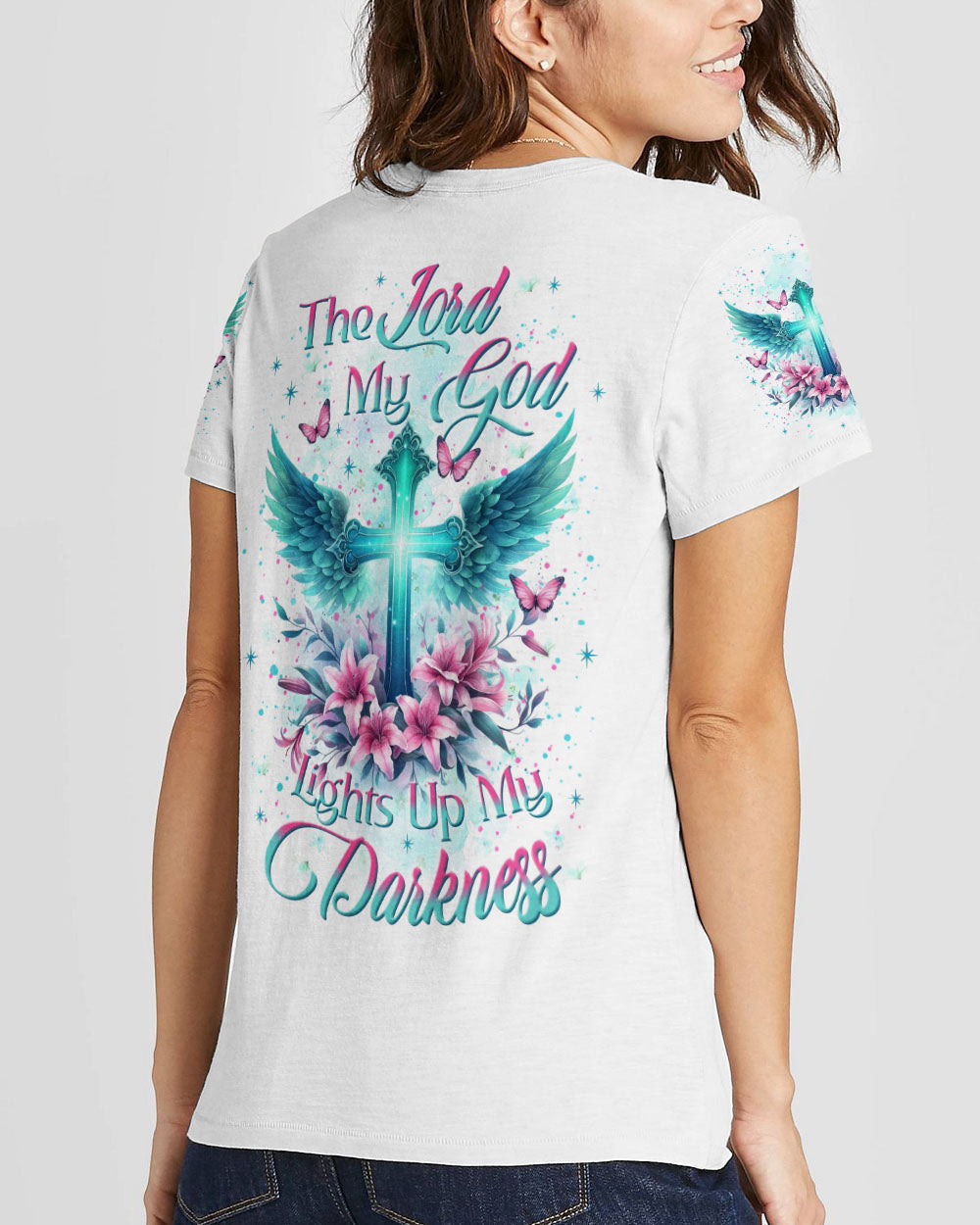 The Lord My God Lights Up My Darkness Women's All Over Print Shirt - Yhkd2411232