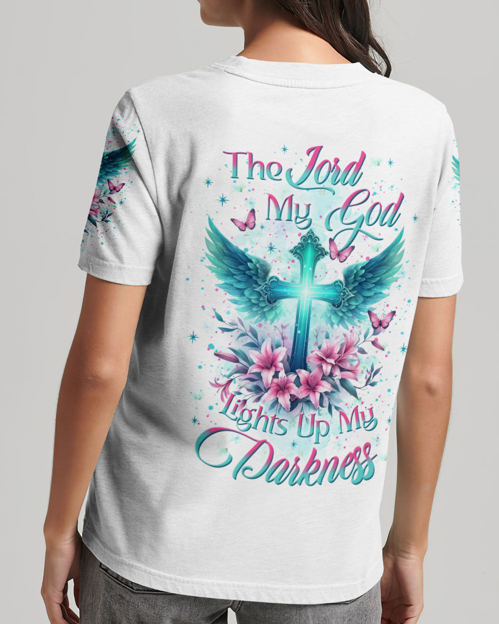 The Lord My God Lights Up My Darkness Women's All Over Print Shirt - Yhkd2411232