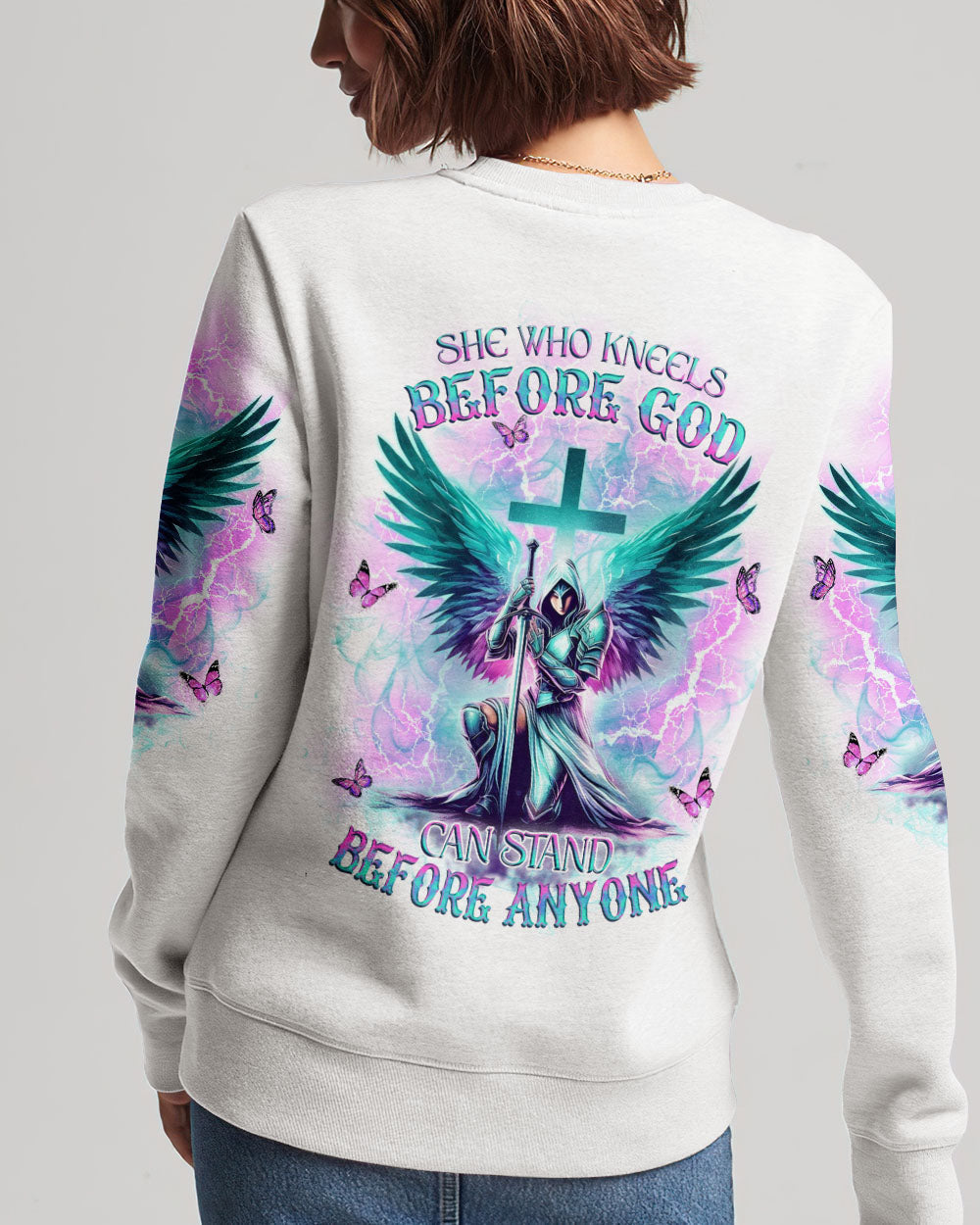 She Who Kneels Before God Women's All Over Print Shirt - Yhkd2811231