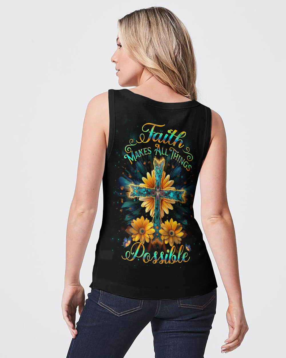 Faith Makes All Things Possible Women's All Over Print Shirt - Yhlh1210232