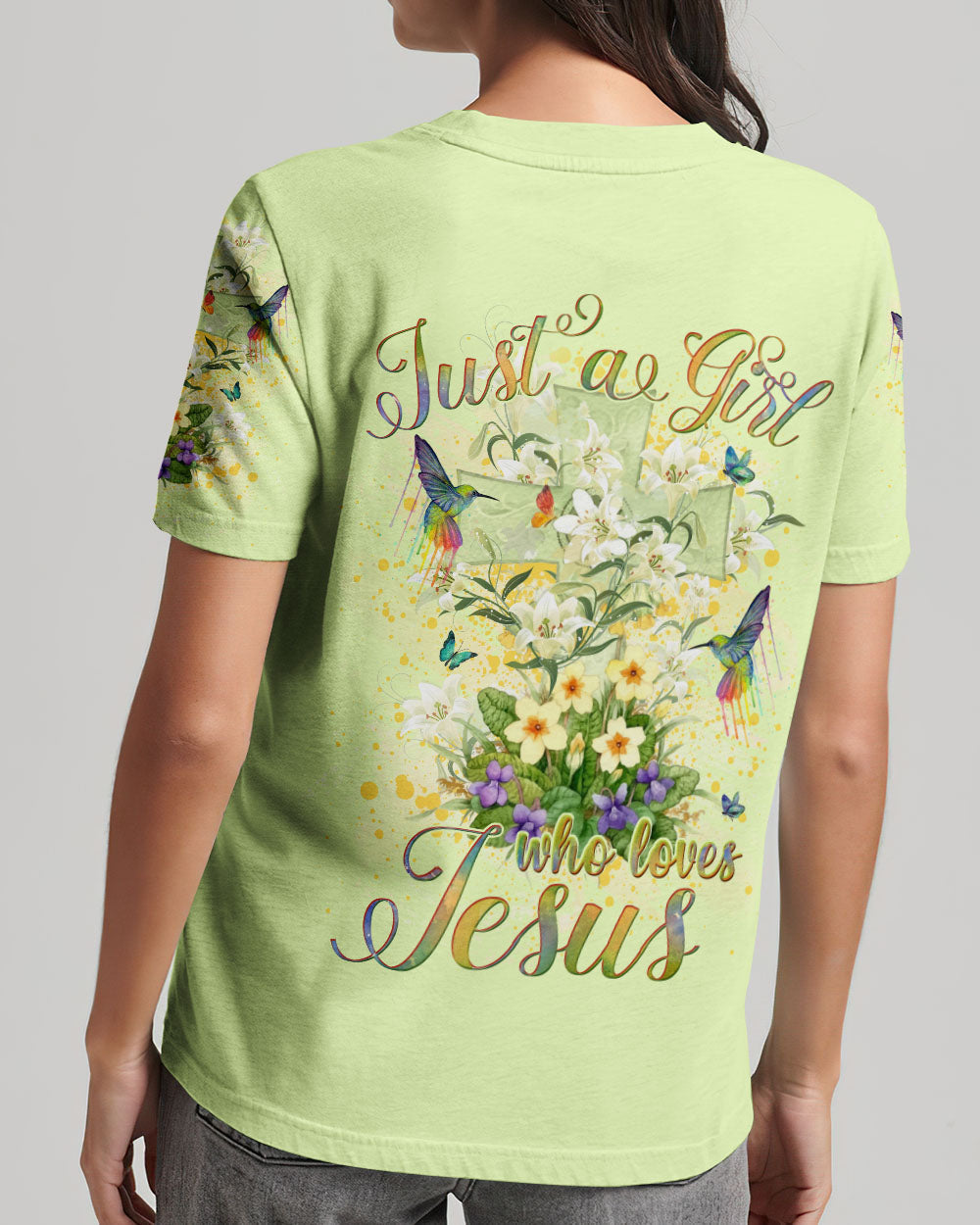 Just A Girl Who Loves Jesus Women's All Over Print Shirt - Yhlh15092302