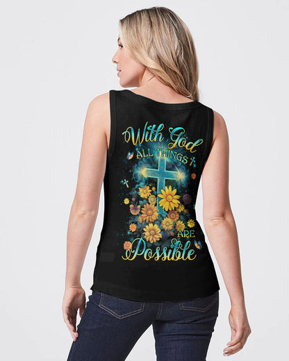 With God All Things Are Possible Women's All Over Print Shirt - Yhlh2809233