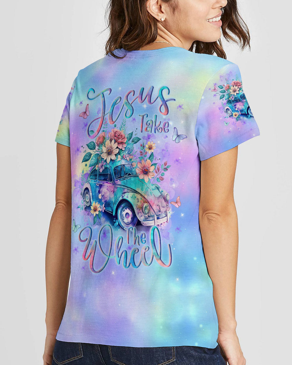 Jesus Take The Wheel Women's All Over Print Shirt - Yhln0112231