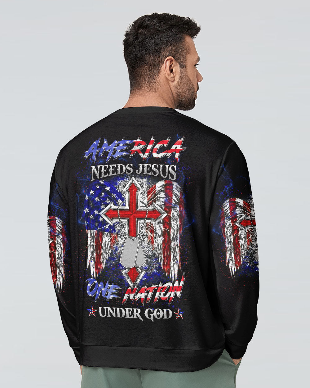 America Needs Jesus Men's All Over Print Shirt - Yhln0308232