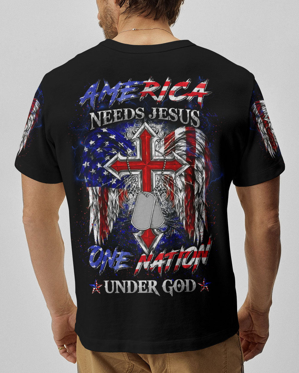 America Needs Jesus Men's All Over Print Shirt - Yhln0308232