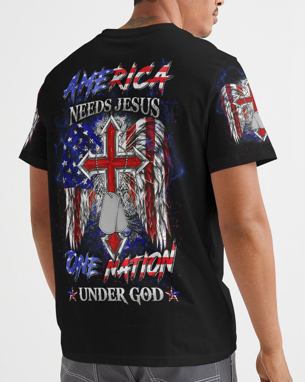 America Needs Jesus Men's All Over Print Shirt - Yhln0308232