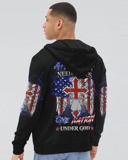 America Needs Jesus Men's All Over Print Shirt - Yhln0308232