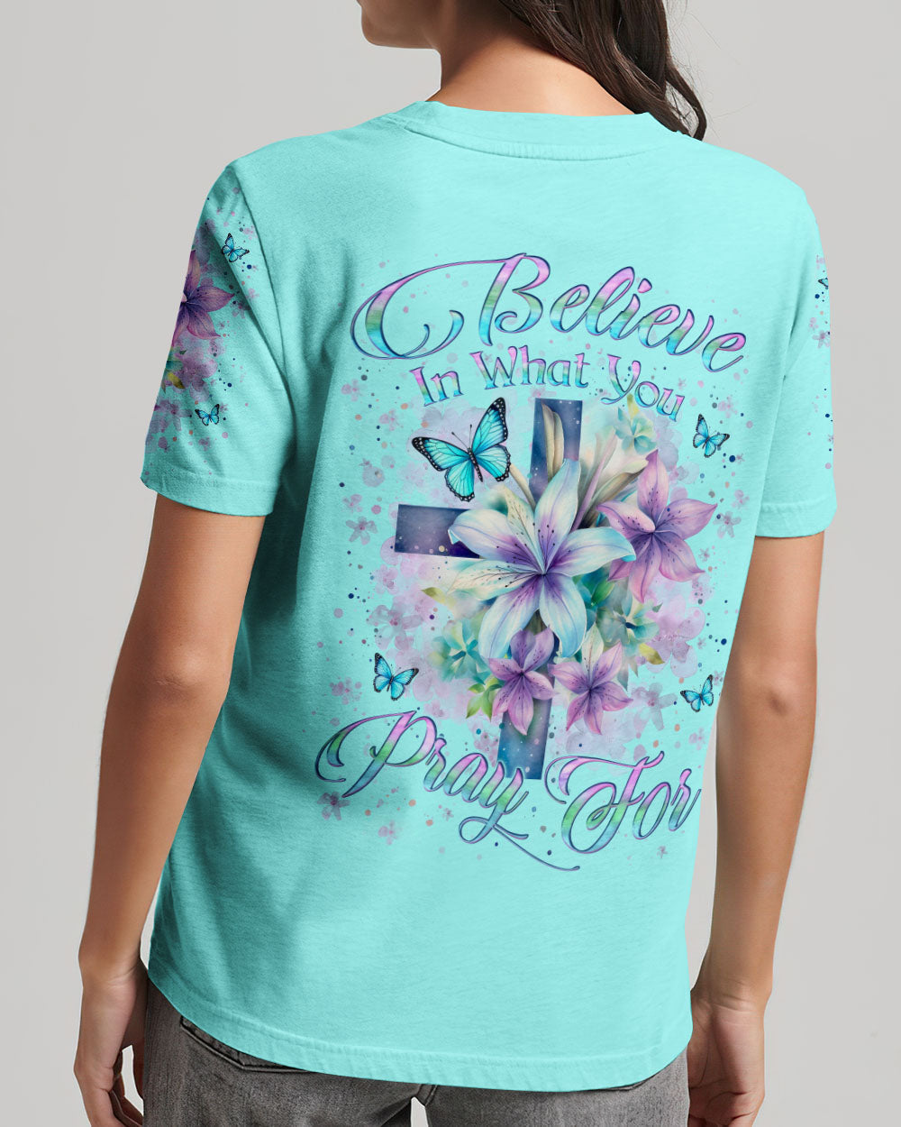 Believe In What You Pray For Women's All Over Print Shirt - Yhln1611233