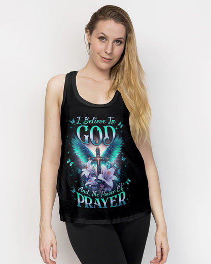 I Believe In God Cross Wings Women's All Over Print Shirt - Yhln2311233