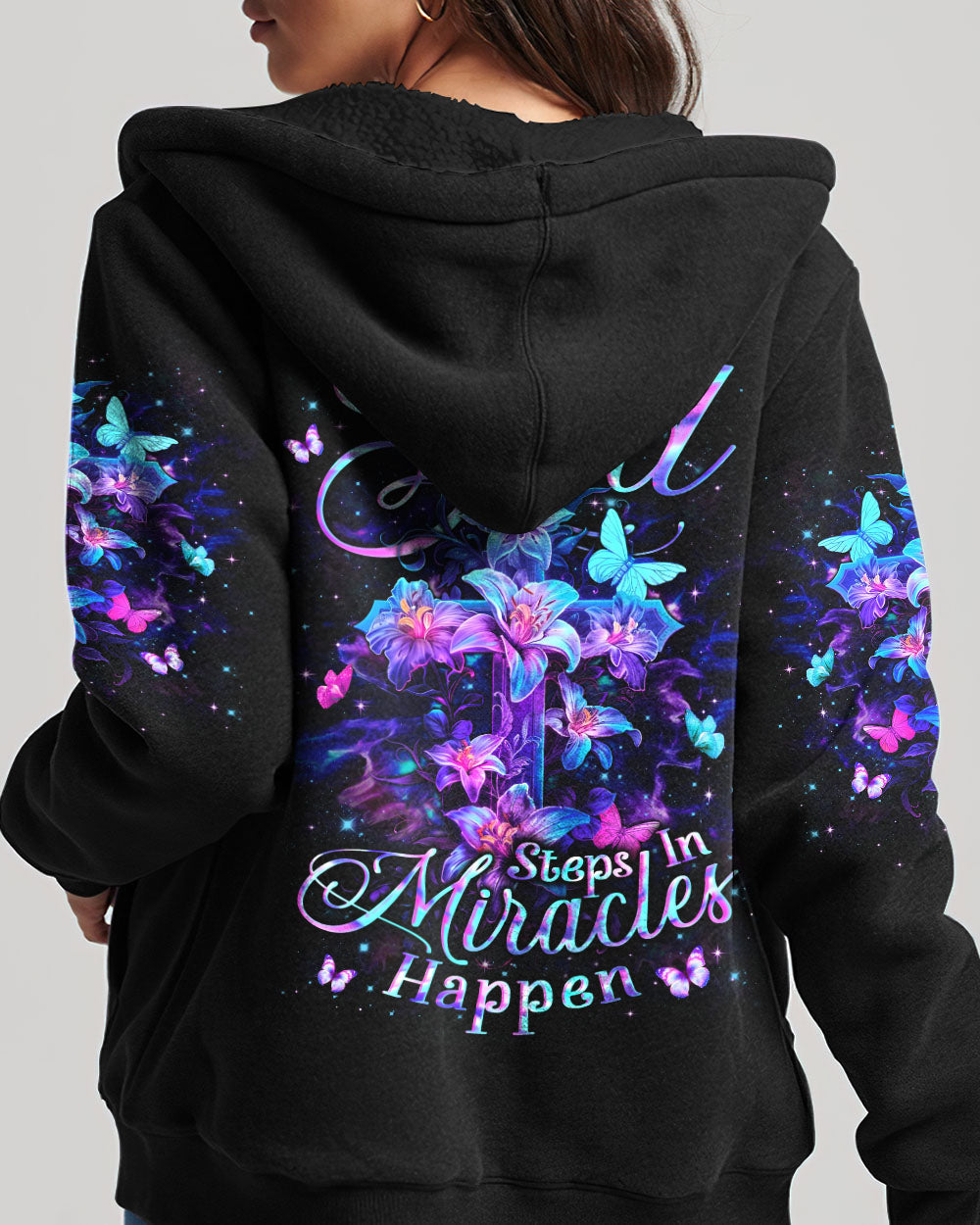 When God Steps In Miracles Happen Women's All Over Print Shirt - Yhln2802242