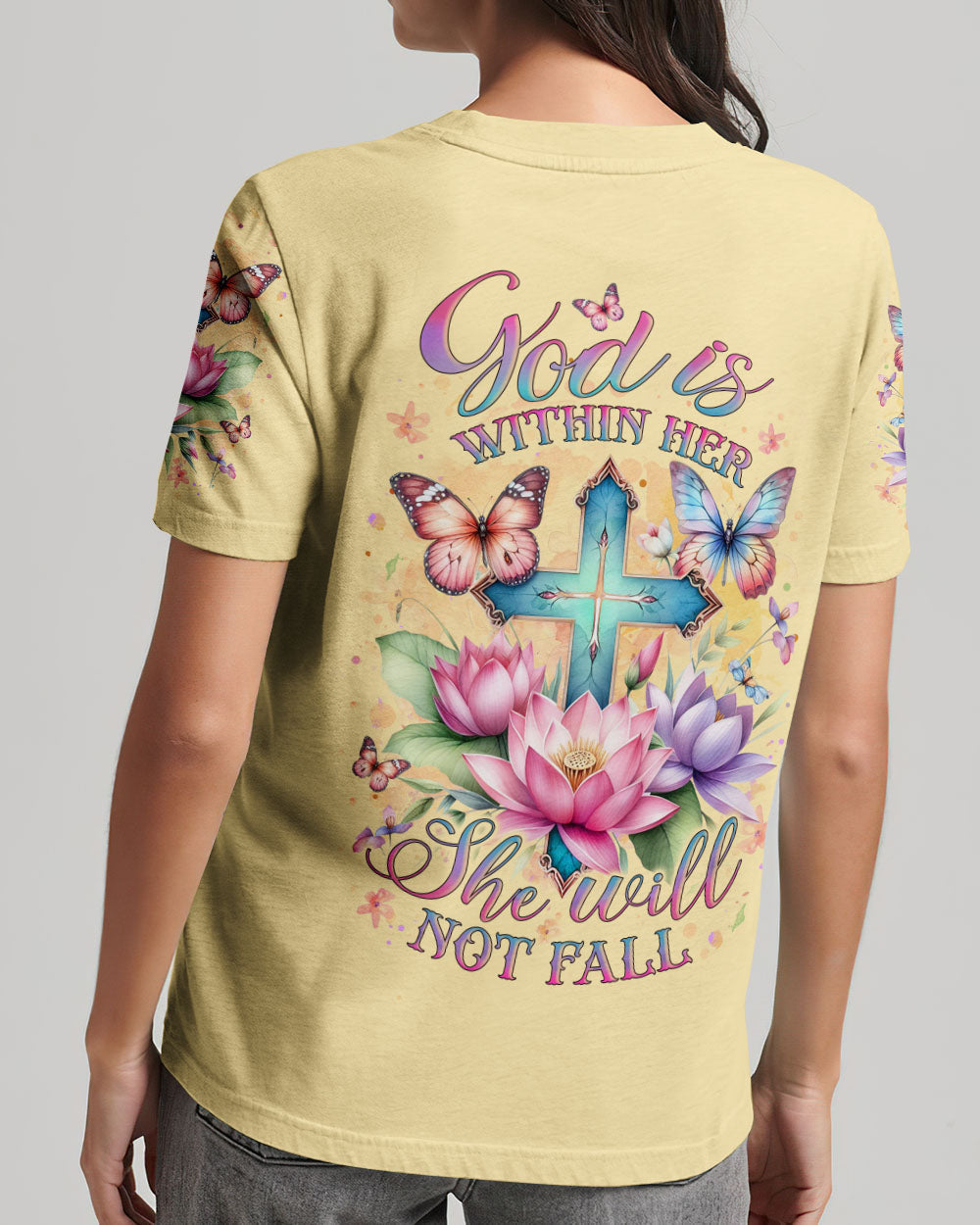 God Is Within Her Women's All Over Print Shirt - Yhlt0512232