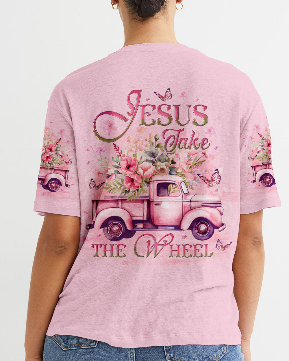 Jesus Take The Wheel Women's All Over Print Shirt - Yhlt1212233